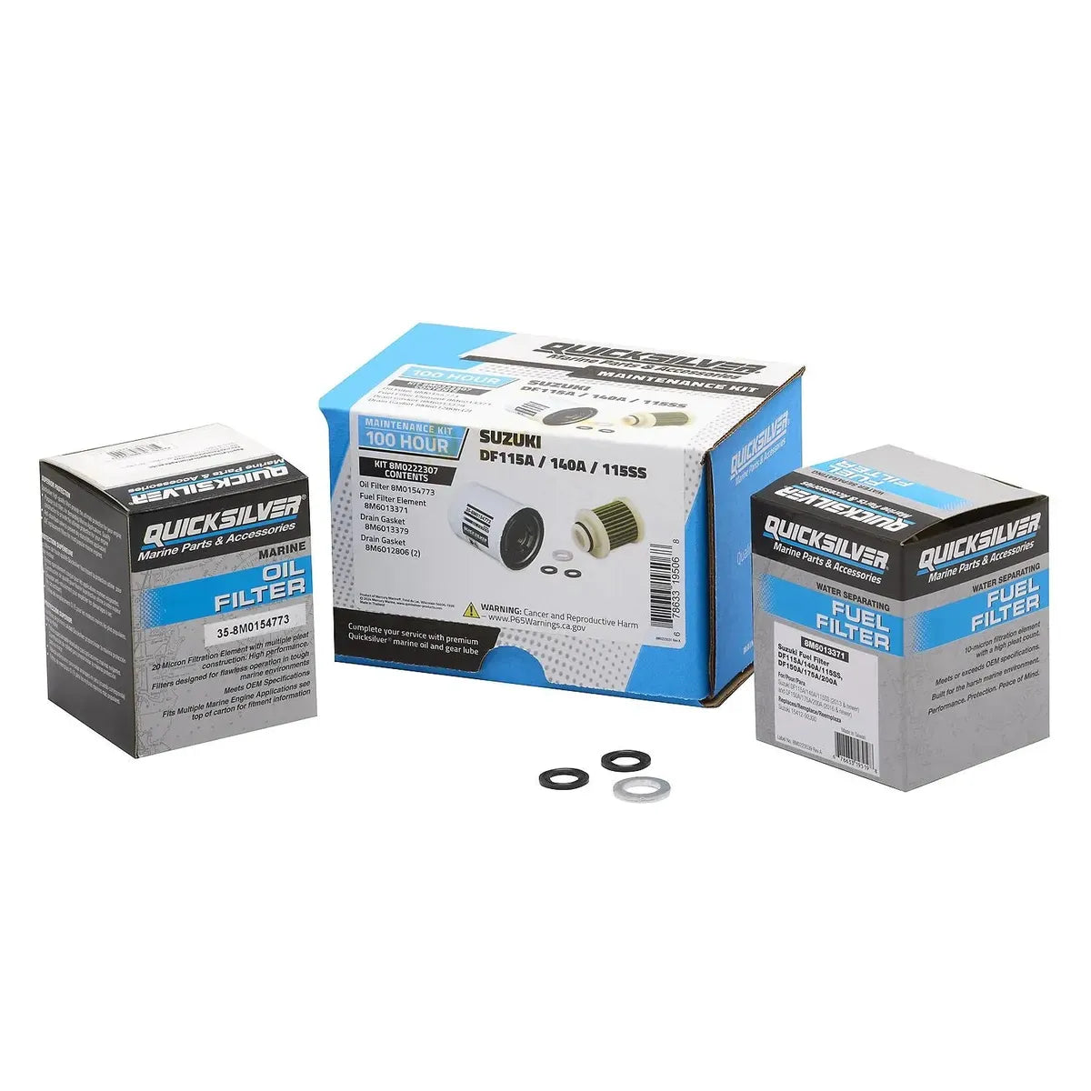 Mercury Marine Qualifies for Free Shipping Mercury Maintenance Kit Suzuki 100 Hours DF115-140 HP #8M0222307