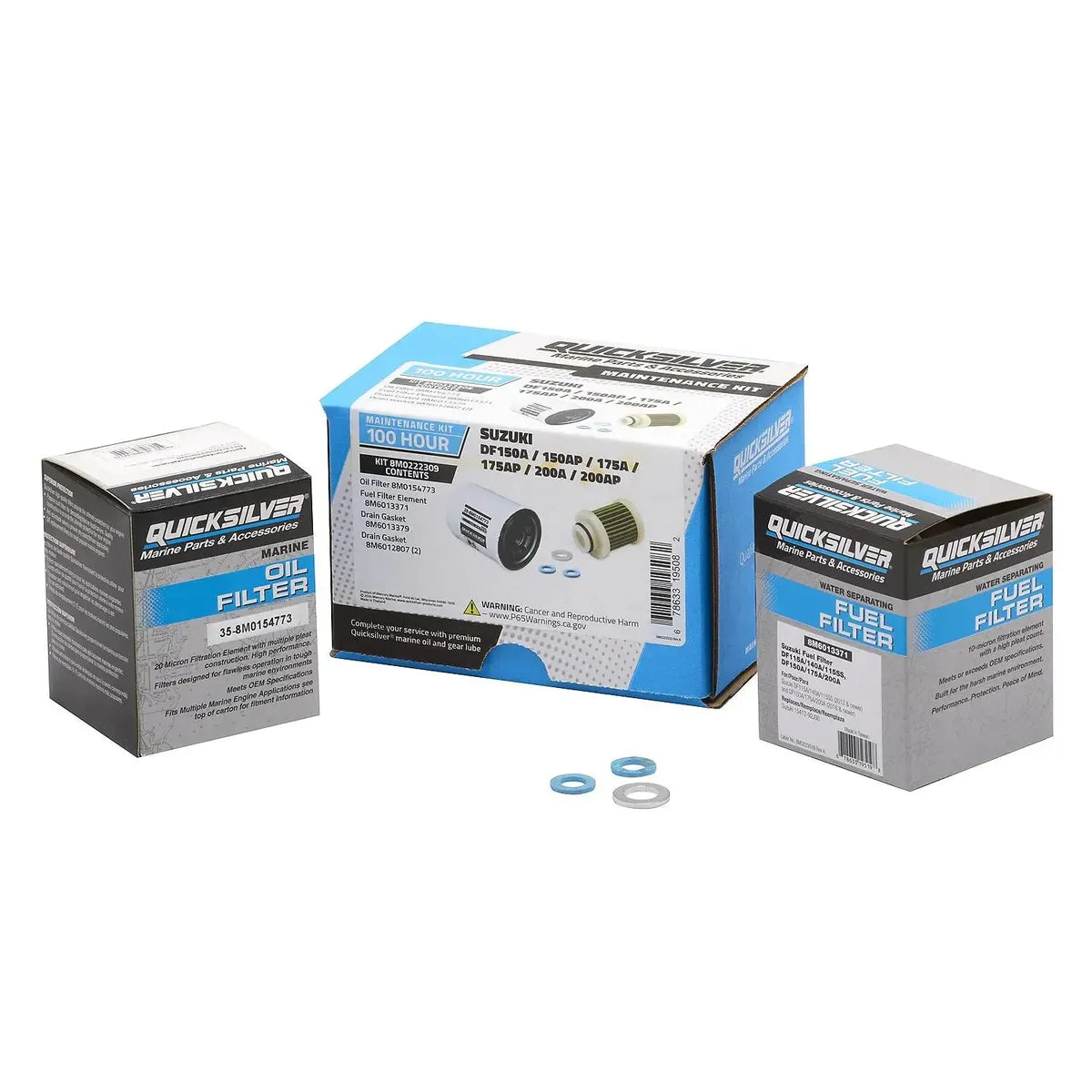 Mercury Marine Qualifies for Free Shipping Mercury Maintenance Kit Suzuki 100 Hours DF150-200 HP #8M0222309