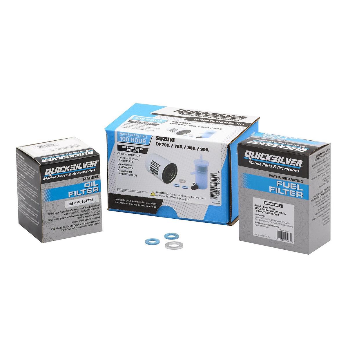Mercury Marine Qualifies for Free Shipping Mercury Maintenance Kit Suzuki 100 Hours DF70-90 HP #8M0222310