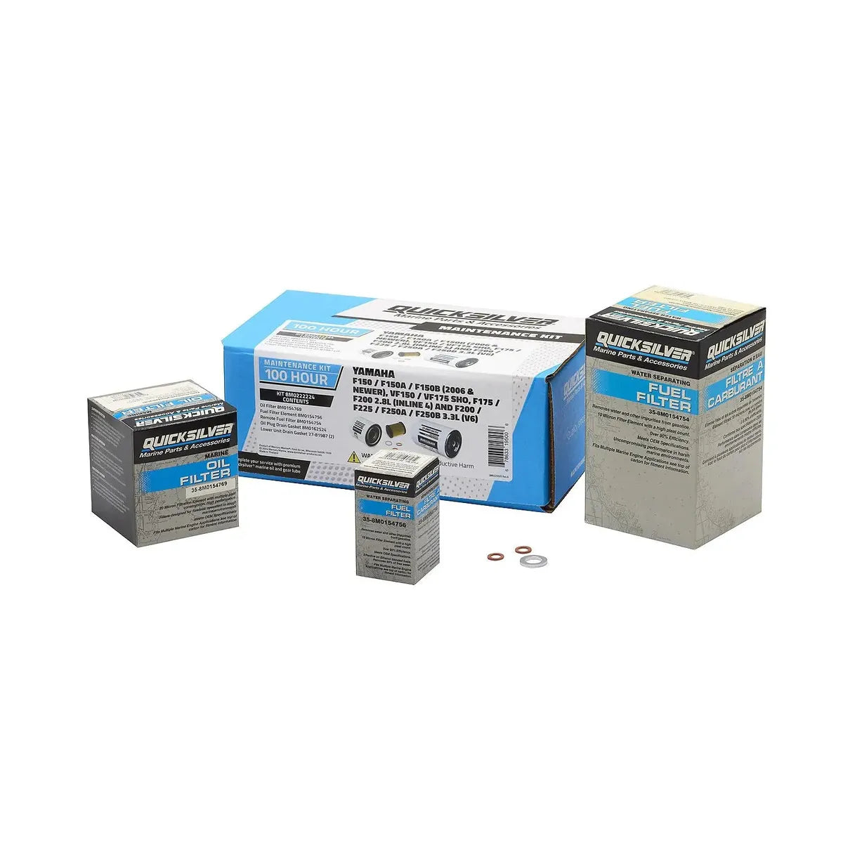 Mercury Marine Qualifies for Free Shipping Mercury Maintenance Kit Yamaha 100 Hours 150-200 HP #8M0222224