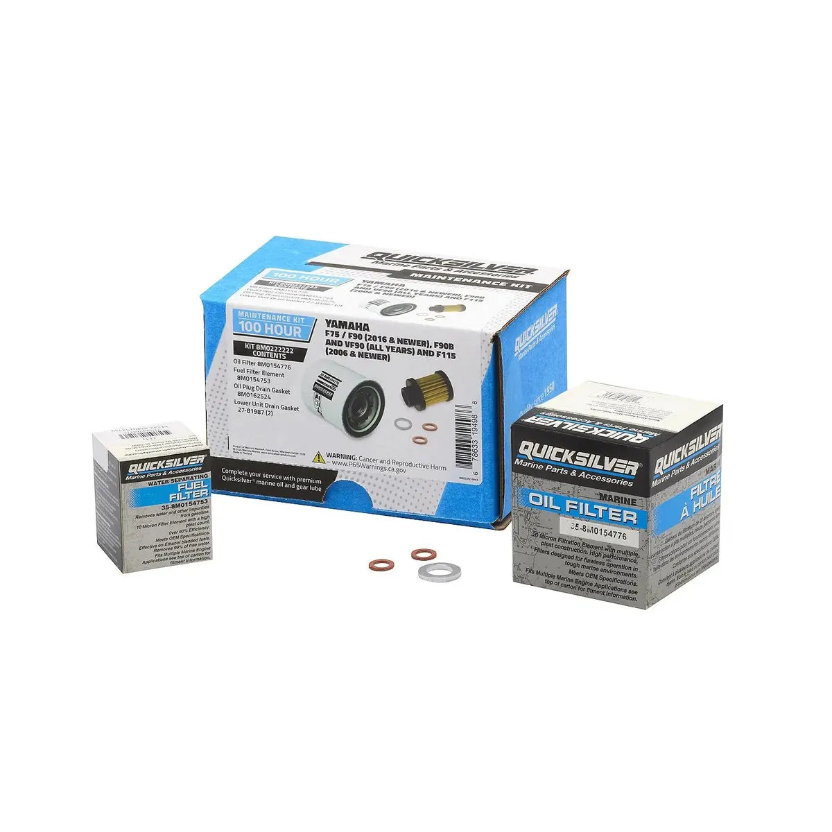 Mercury Marine Qualifies for Free Shipping Mercury Maintenance Kit Yamaha 100 Hours F70-115 HP #8M0222222