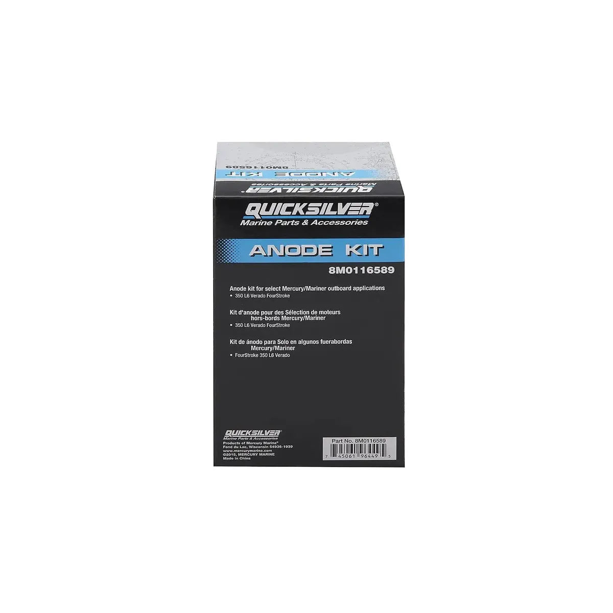 Mercury Marine Qualifies for Free Shipping Mercury Marine Anode Kit Aluminum #97-8M0116589