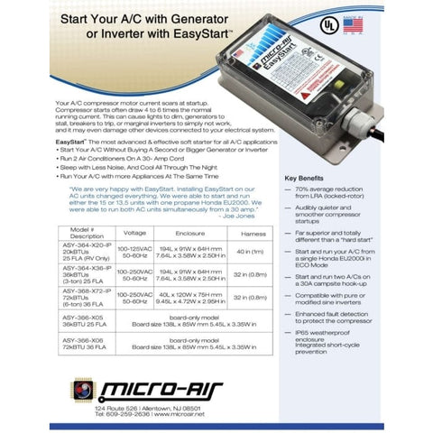 Micro-Air Qualifies for Free Shipping Micro-Air EasyStart 364 3-Ton Soft Starter #ASY-364-X36-BLUE