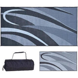 Ming's Mark Qualifies for Free Shipping Ming's Mark 8' x 16' Patio Mat Black/Silver Graphic #GB1-BLK/SLVR