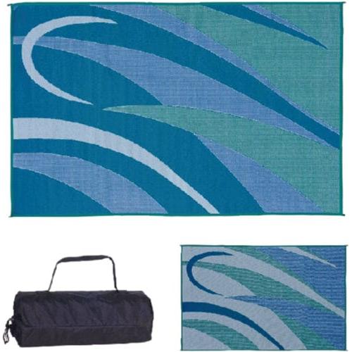 Ming's Mark Qualifies for Free Shipping Ming's Mark 8' x 20' Patio Mat Blue/Green Graphic #GC3-BLU/GRN