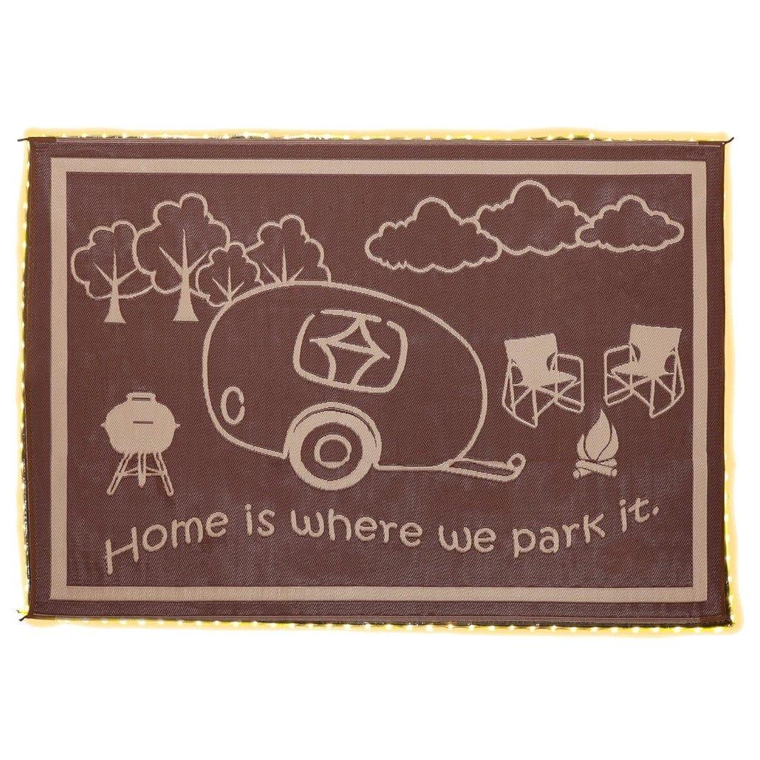 Ming's Mark Not Qualified for Free Shipping Ming's Mark Patio Mat RV Home LED 8' x 11' Brown/Beige #LRVH8117