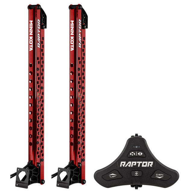 Minn Kota Not Qualified for Free Shipping Minn Kota Raptor Bundle 10' Red Active Anchor & Footswitch #1810632/PAIR