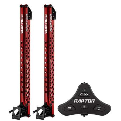 Minn Kota Not Qualified for Free Shipping Minn Kota Raptor Bundle 8' Red Active Anchor & Footswitch #1810622/PAIR