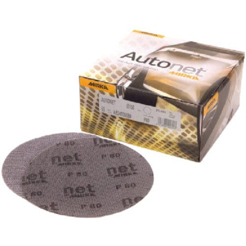 Mirka Abrasives Qualifies for Free Shipping Mirka Abrasives Autonet 6" Disc 80g 50-pk #AE24105080