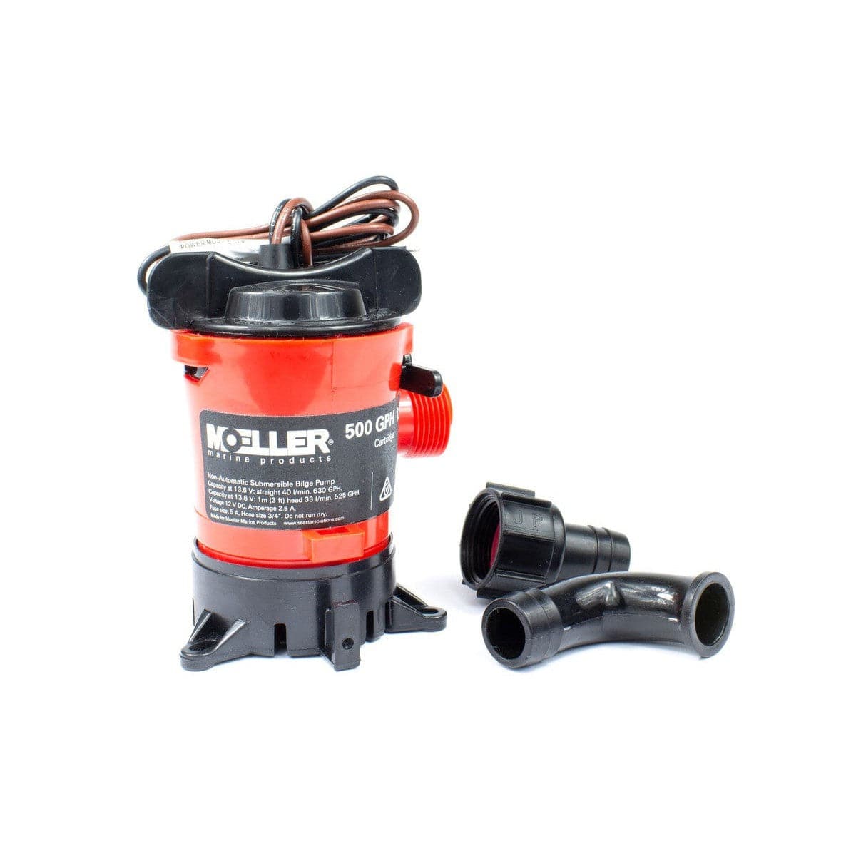 Moeller Qualifies for Free Shipping Moeller 500 GPH Cartridge Bilge Pump #053005-10