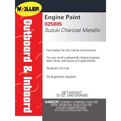 Moeller Qualifies for Free Ground Shipping Moeller Paint-Suzuki Charcoal Metallic Engine #025805