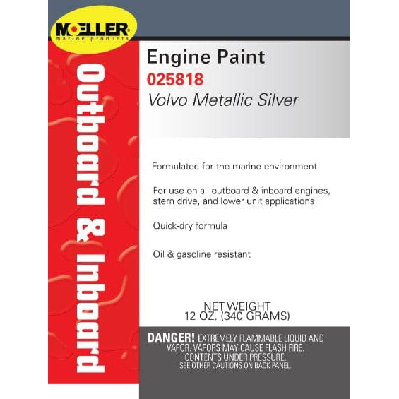 Moeller Qualifies for Free Ground Shipping Moeller Paint Volvo Metallic Silver SX and Dual Props #025818