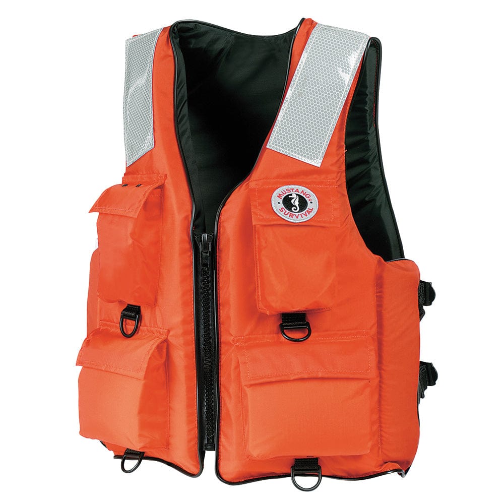 Mustang Survival Qualifies for Free Shipping Mustang 4-Pocket Flotation Vest M Orange #MV3128T2-2-M-216