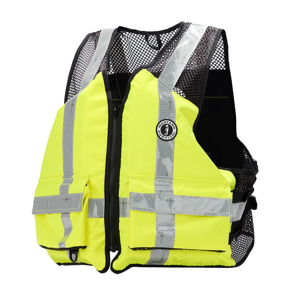 Mustang Survival Qualifies for Free Shipping Mustang Industrial Mesh Vest 4xl/5xl Hi-Vis #MV1254T3-239-4XL/5XL-279