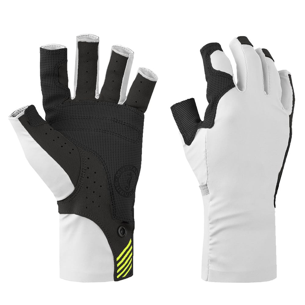 Mustang Survival Qualifies for Free Shipping Mustang Traction UV Open Finger Gloves White-Black S #MA6007-267-S-267
