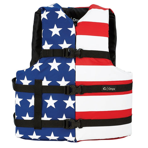 Onyx Outdoor Qualifies for Free Shipping Onyx Stars & Stripes Adult Universal PFD #103000-999-004-17