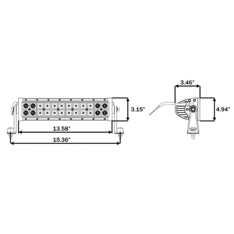Optronics Qualifies for Free Shipping Optronics 13" Light Bar LED #UCL21CB
