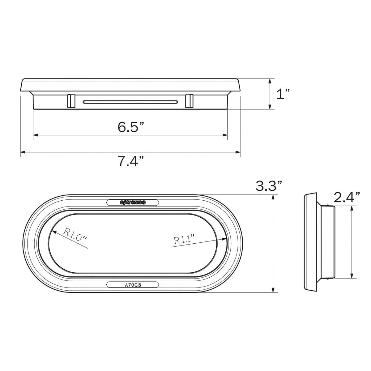 Optronics Qualifies for Free Shipping Optronics Grommet Oval #A70GBP