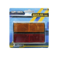 Optronics Qualifies for Free Shipping Optronics Rectangular Reflectors Kit Self-Adhesive 2-pk #RE52ARK