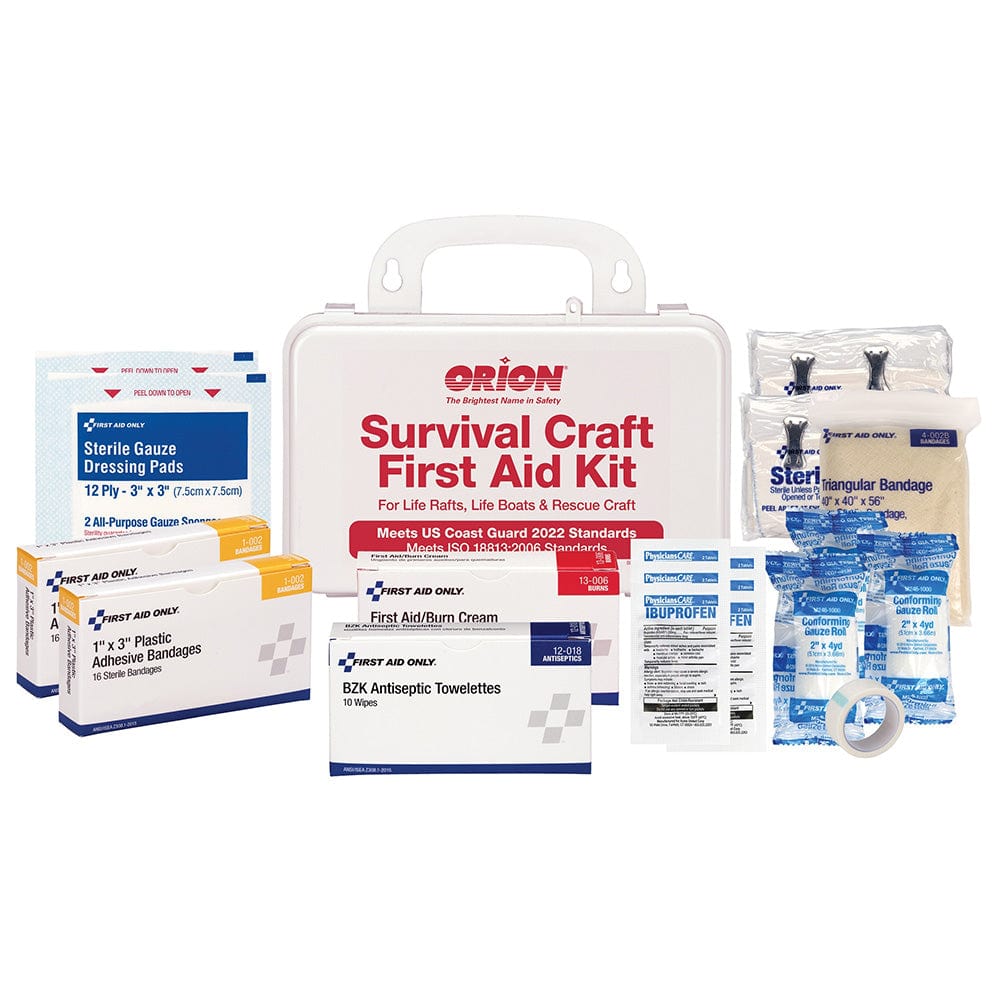 Orion Safety Products Qualifies for Free Shipping Orion Survival Craft First Aid Kit in a Hard Plastic Case #816