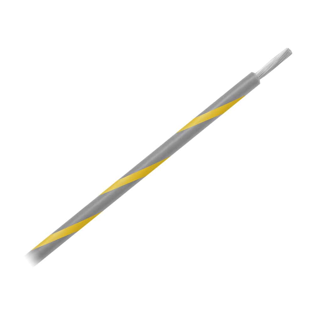 Pacer Group Qualifies for Free Shipping Pacer 14 AWG UL 105c 600v 41/30 Tinned Copper Gray/Yellow 500' #WUL14GY-4-500