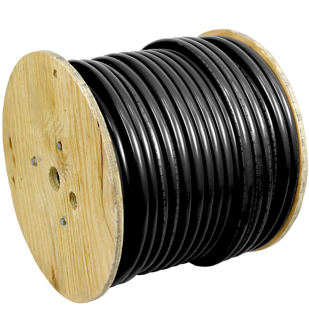Pacer Group Not Qualified for Free Shipping Pacer Black 250' 1 AWG Battery Cable #WUL1BK-250