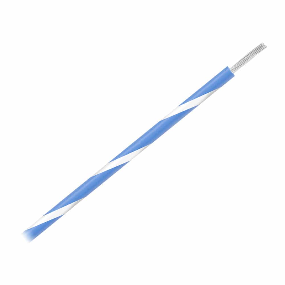 Pacer Group Qualifies for Free Shipping Pacer Blue with White Stripe 500' 16 AWG Wire #WUL16BL-9-500