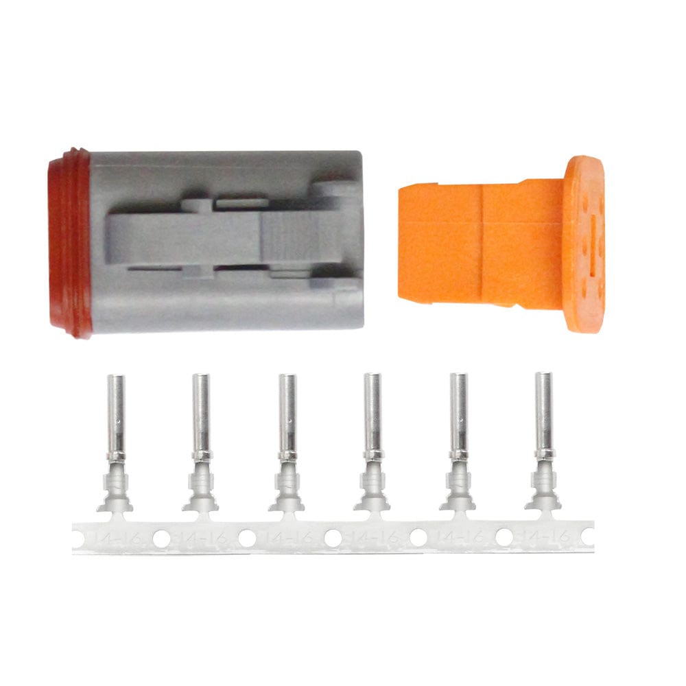 Pacer Group Qualifies for Free Shipping Pacer DT Deutsch Plug Repair Kit 14-18 AWG 6-Position #TDT06F-6RS