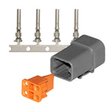 Pacer Group Qualifies for Free Shipping Pacer DTP Deutsch Plug Repair Kit 10-14 AWG 4 Position #TDTP06F-4RS