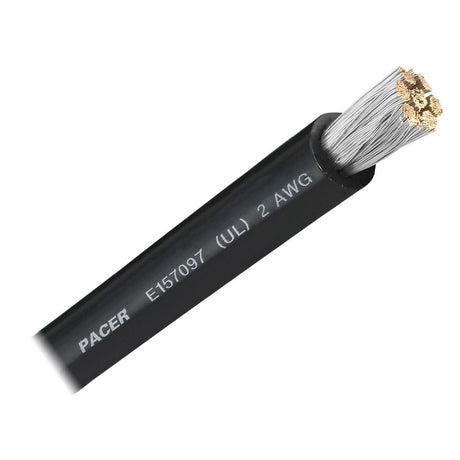 Pacer Group Qualifies for Free Shipping Pacer Group 2 AWG Black 25' #WUL2BK-25