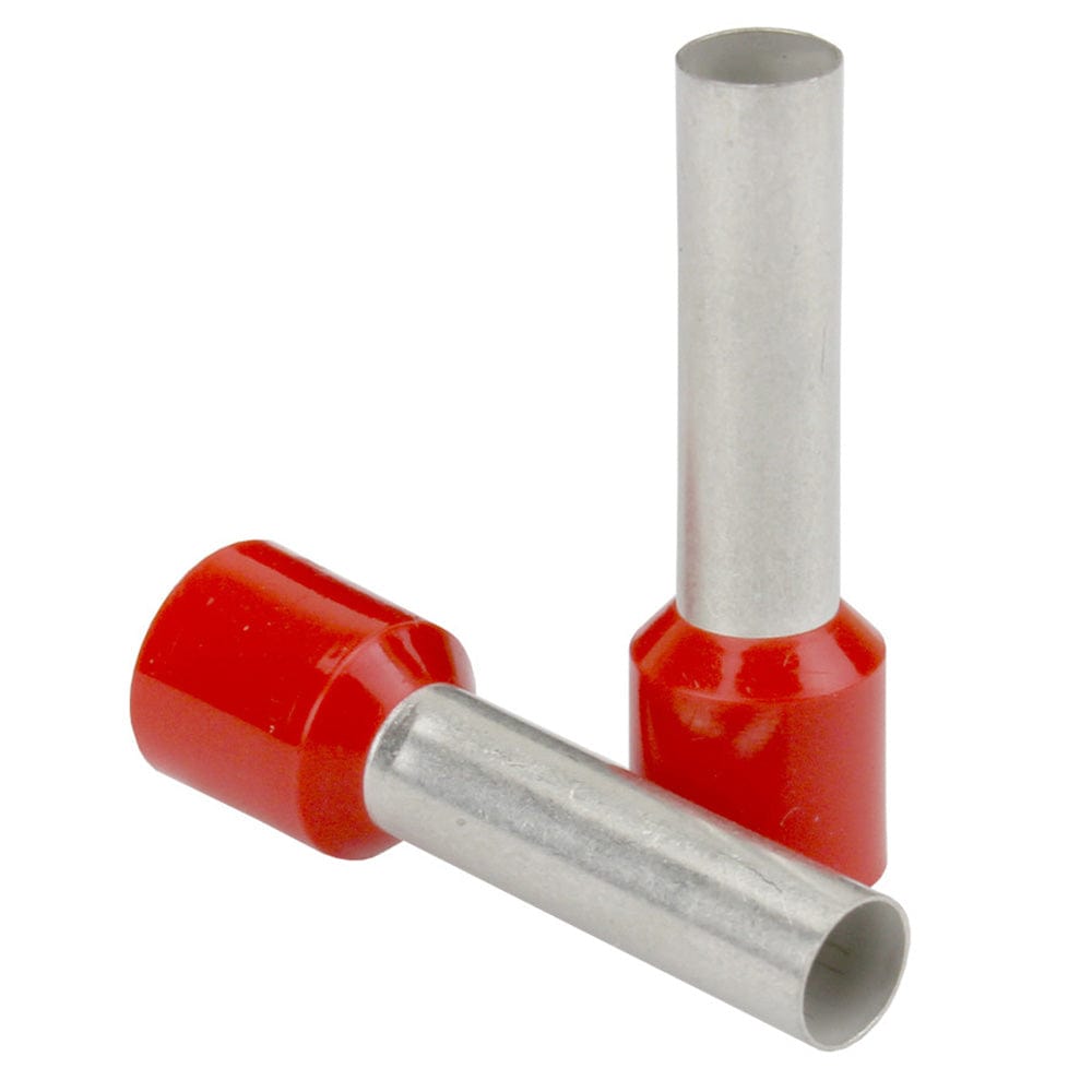 Pacer Group Qualifies for Free Shipping Pacer Red 16 AWG Ferrule 8mm 25-pk #TFRL16-8MM-25