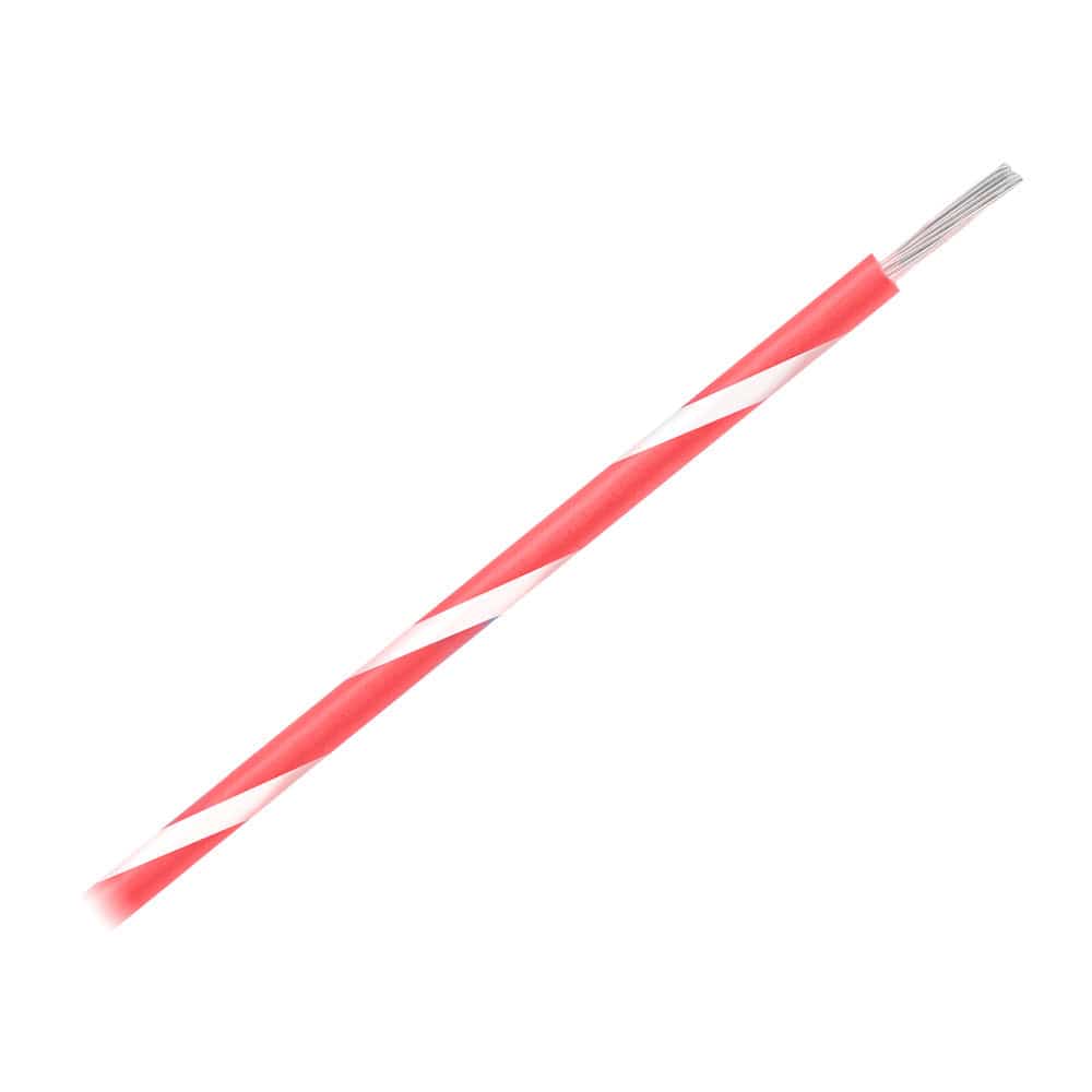 Pacer Group Qualifies for Free Shipping Pacer Red with White Stripe 500' 16 AWG Wire #WUL16RD-9-500