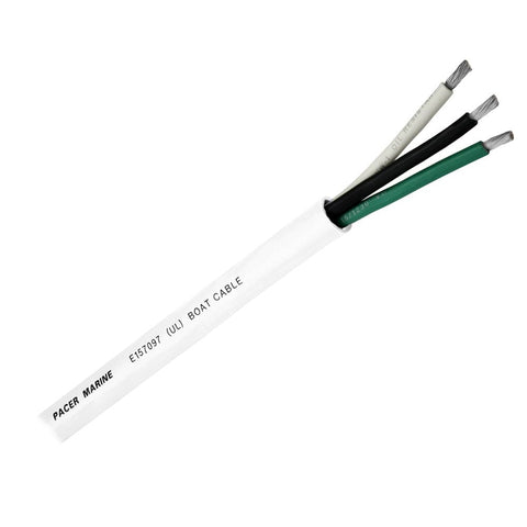 Pacer Group Qualifies for Free Shipping Pacer Round 3 Conductor Cable 100' 12/3 Black Green White #WR12/3-100