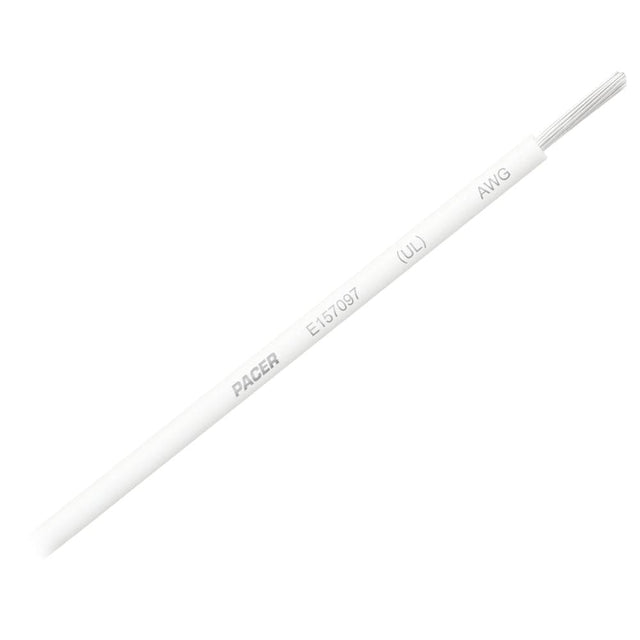 Pacer Group Qualifies for Free Shipping Pacer White 25' 8 AWG Primary Wire #WUL8WH-25