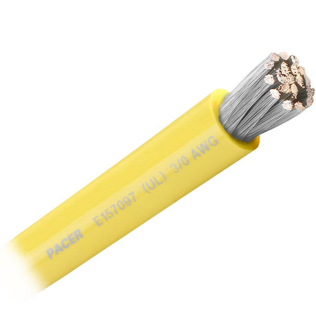 Pacer Group Qualifies for Free Shipping Pacer Yellow 3/0 AWG Battery Cable Sold by the Foot #WUL3/0YL-FT