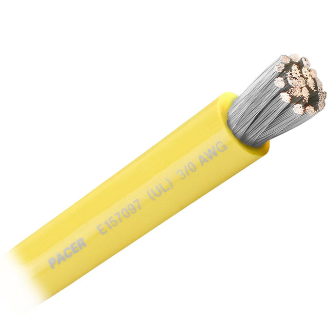 Pacer Group Qualifies for Free Shipping Pacer Yellow 3/0 AWG Battery Cable Sold by the Foot #WUL3/0YL-FT