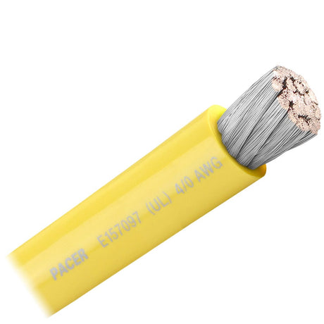 Pacer Group Qualifies for Free Shipping Pacer Yellow 4/0 AWG Battery Cable Sold by the Foot #WUL4/0YL-FT