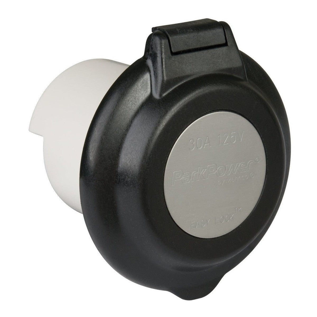 ParkPower Qualifies for Free Shipping ParkPower 30a Contoured Power Inlet #304EL-BRV.BLK