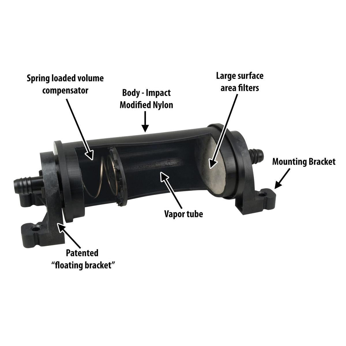 Perko Qualifies for Free Shipping Perko Carbon Canister 0.5L 5/8" x 5/8" #0486005055