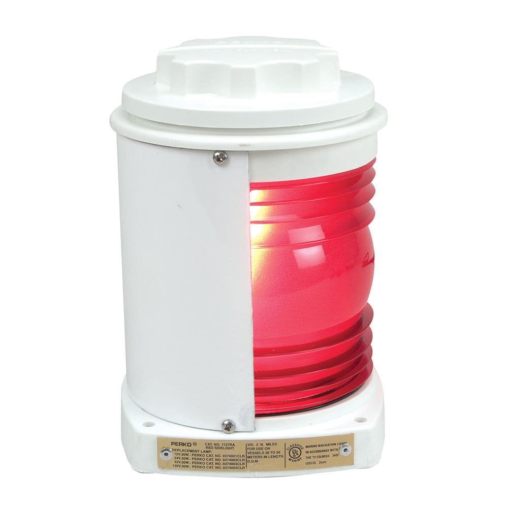 Perko Not Qualified for Free Shipping Perko White Plastic Red Side Light #1127RA0WHT