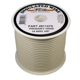 Pico Qualifies for Free Shipping Pico Primary Wire 14 AWG White 100' Spool #81147S