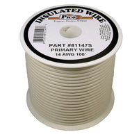 Pico Qualifies for Free Shipping Pico Primary Wire 14 AWG White 100' Spool #81147S
