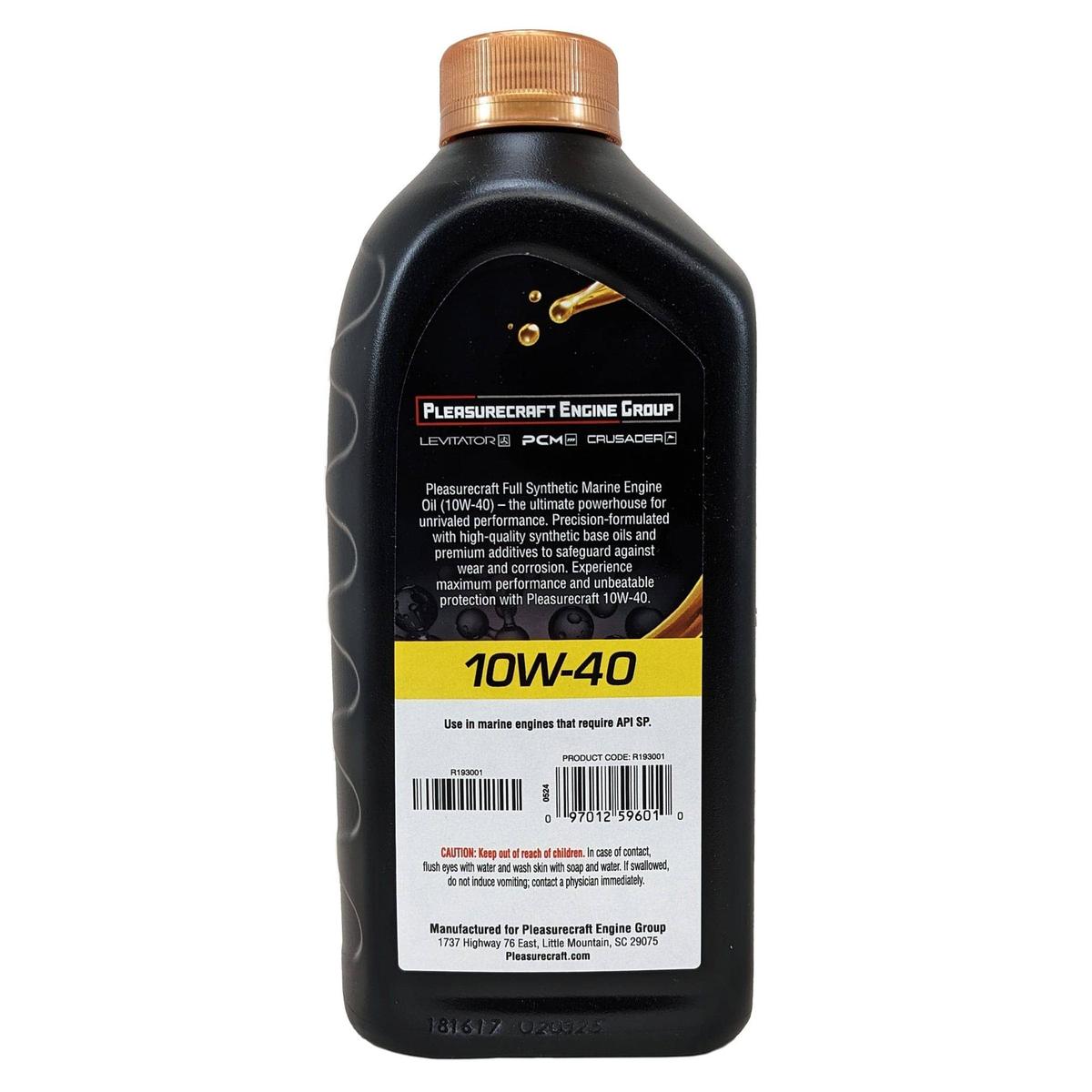 Pleasurecraft Qualifies for Free Shipping Pleasurecraft Marine Engine Oil 10W40 Case of 12 Quarts #R193001A