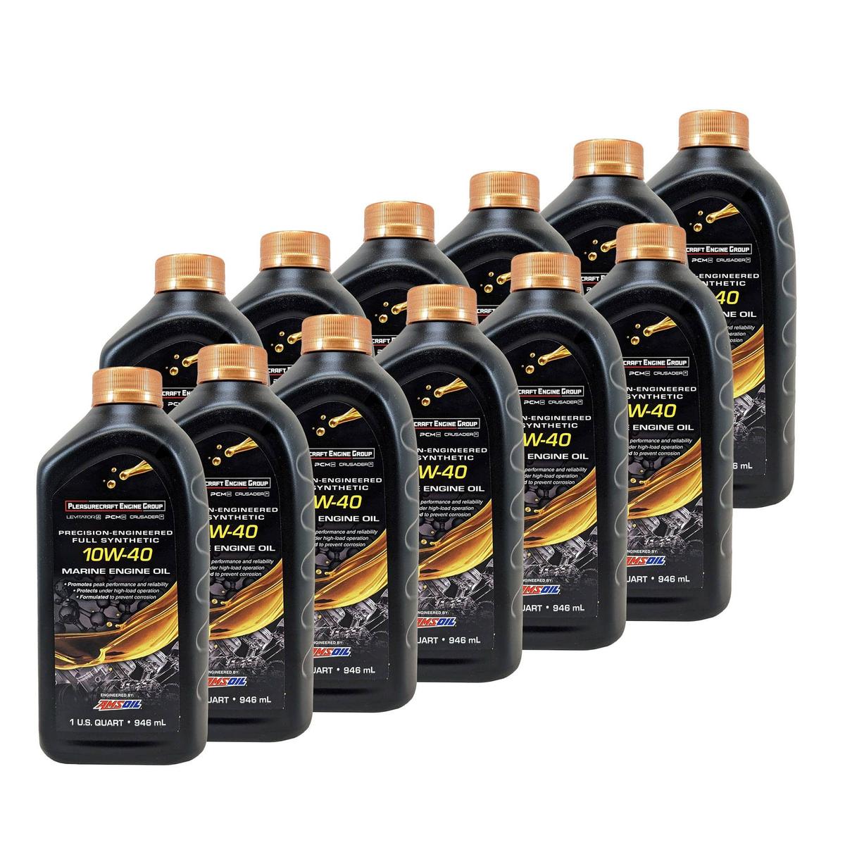 Pleasurecraft Qualifies for Free Shipping Pleasurecraft Marine Engine Oil 10W40 Case of 12 Quarts #R193001A