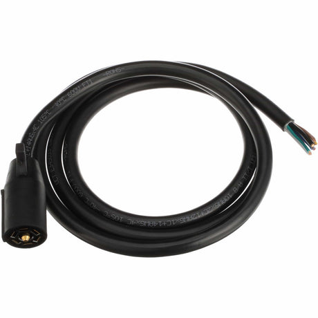 Pollak Qualifies for Free Shipping Pollak 7-Way Round Plug Blade Cable 8' Not-Removeable #14-227