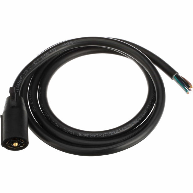 Pollak Qualifies for Free Shipping Pollak 7-Way Round Plug Blade Cable 8' Not-Removeable #14-227