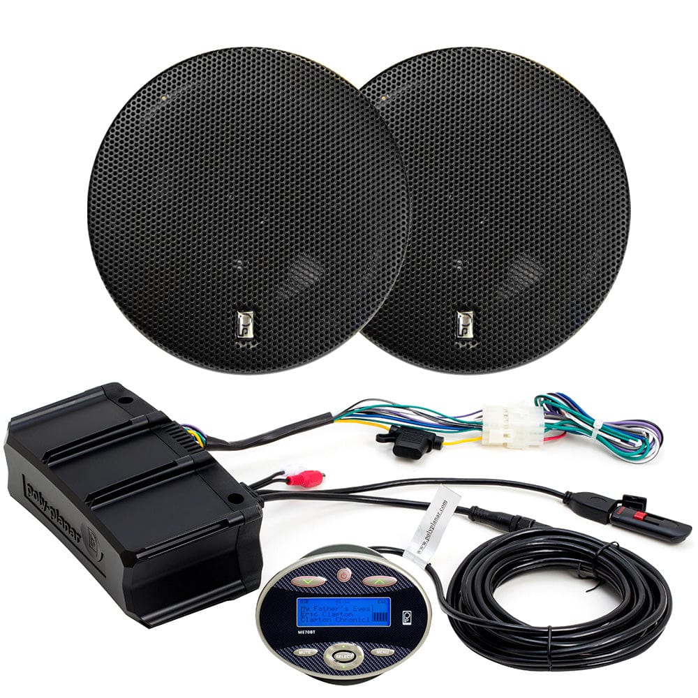 Polyplanar Qualifies for Free Shipping Poly-Planar Amplifier Package ME70BT & MA8505B Speakers #ME70BTWMA8505B