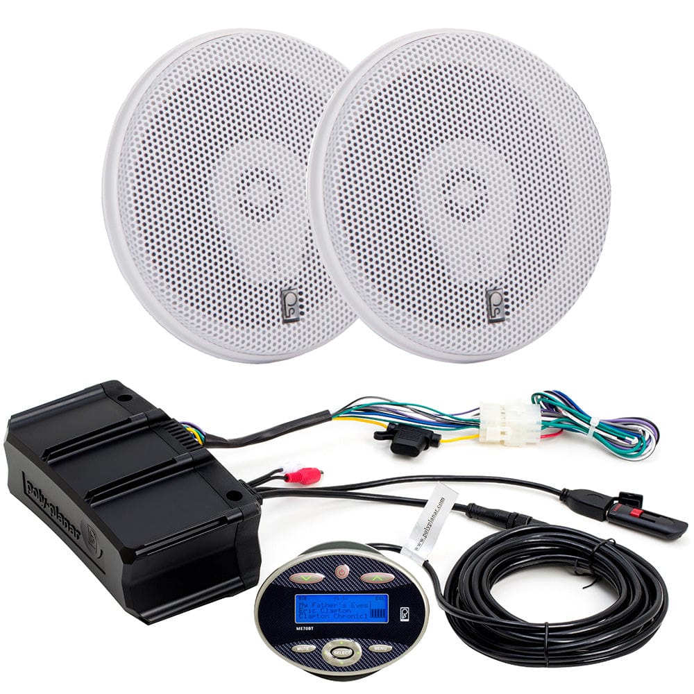 Polyplanar Qualifies for Free Shipping Poly-Planar Amplifier Package ME70BT & MA8505W Speakers #ME70BTW8505W