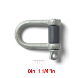 Polyform U.S. Qualifies for Free Shipping Polyform 1-1/4" Shackle Galvanized #33-957-400