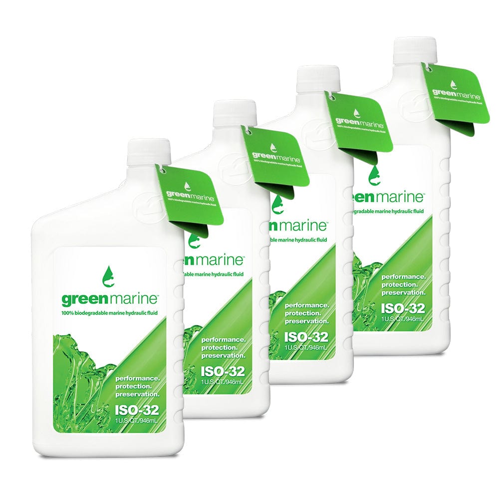 Power-Pole Qualifies for Free Shipping Power-Pole Green Marine Fluid Quart Bottle 4-pk #GM-ISO32-QT-4PK